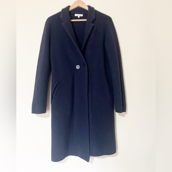 Madewell Double Breasted Sweater Coat Merino Wool Blend - Picture 3 of 9